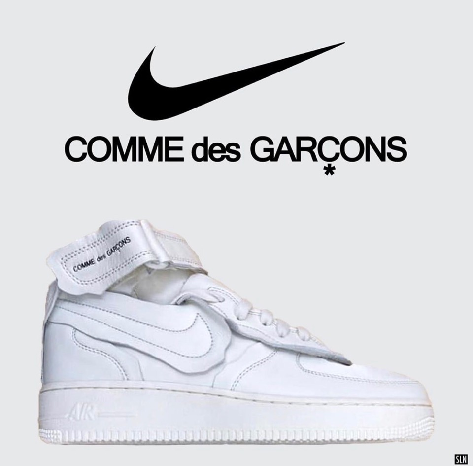 COMME des GARÇONS × Nike】Air Force 1 Mid “White” & “Black”が国内 