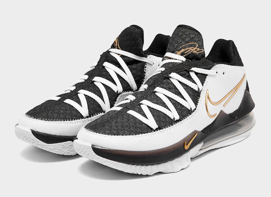 nike lebron 17 white and gold