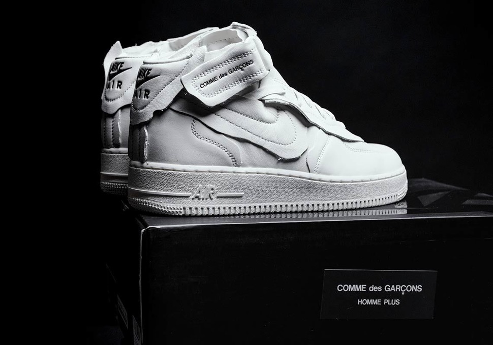 COMME des GARÇONS × Nike】Air Force 1 Mid “White” & “Black”が国内 
