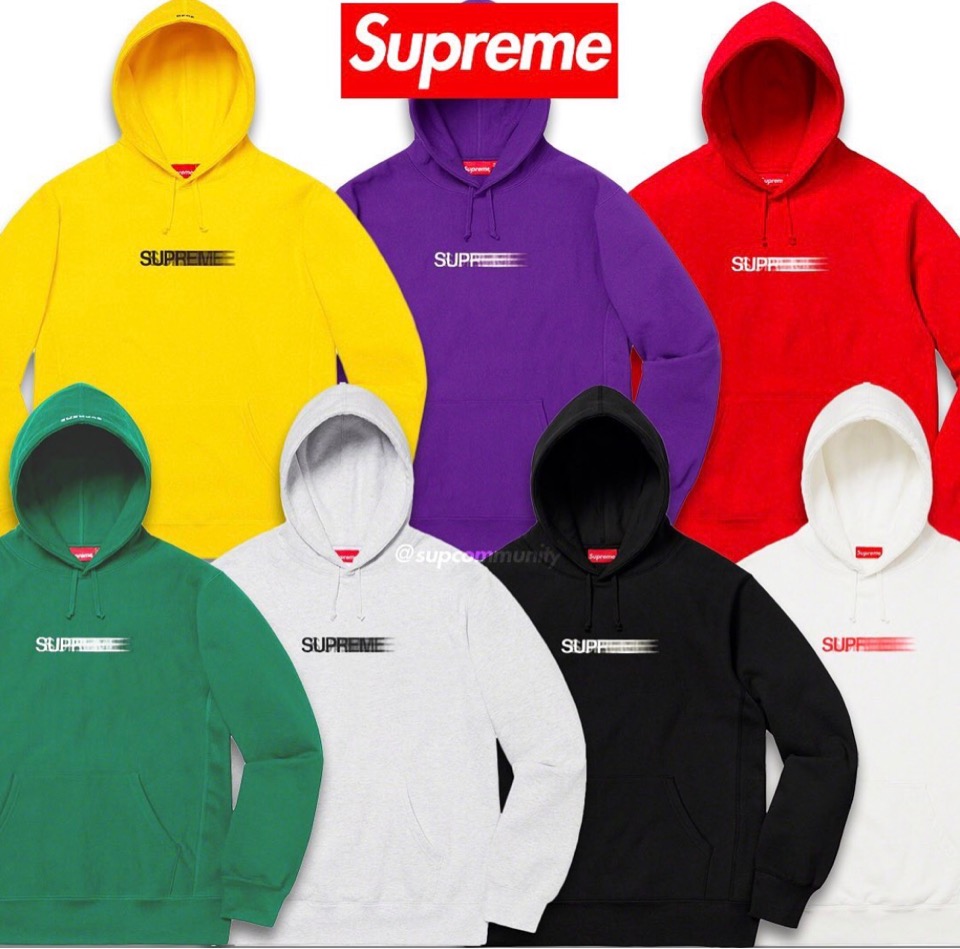 supremeシュプリーム モーションロゴフーディーサイズM