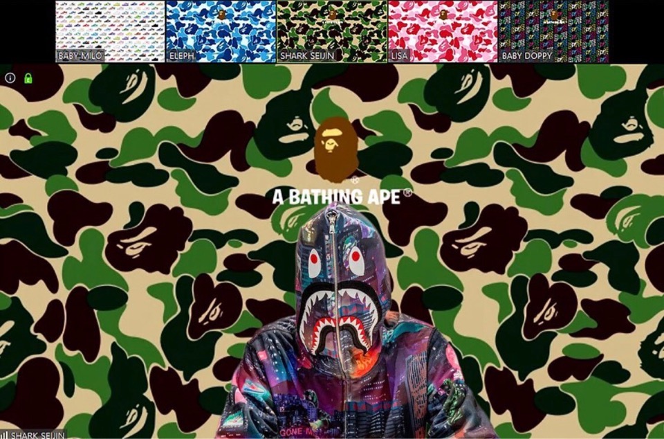 A BATHING APE®】WEB会議などで利用可能な「BAPE®オリジナル壁紙