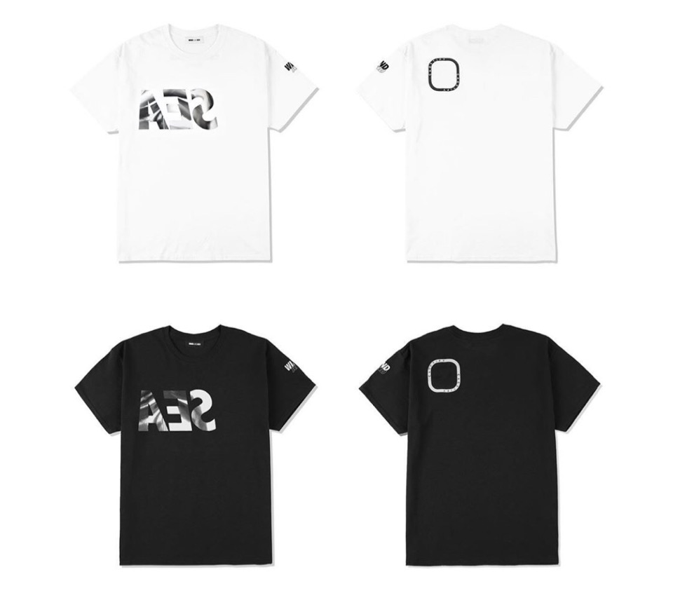 wind and sea × casetify Tシャツ　黒　XL オーロラ
