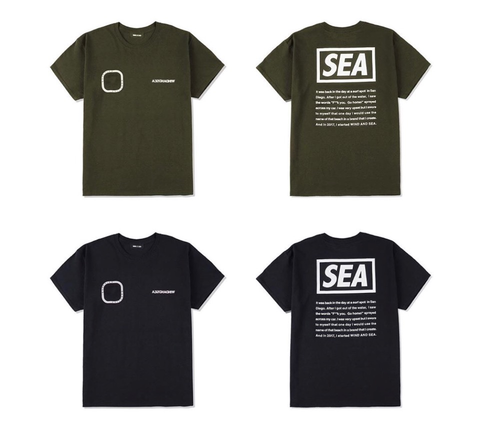 Tシャツ/カットソー(半袖/袖なし)【Lサイズ】 WIND AND SEA CASETIFY TEE Olive