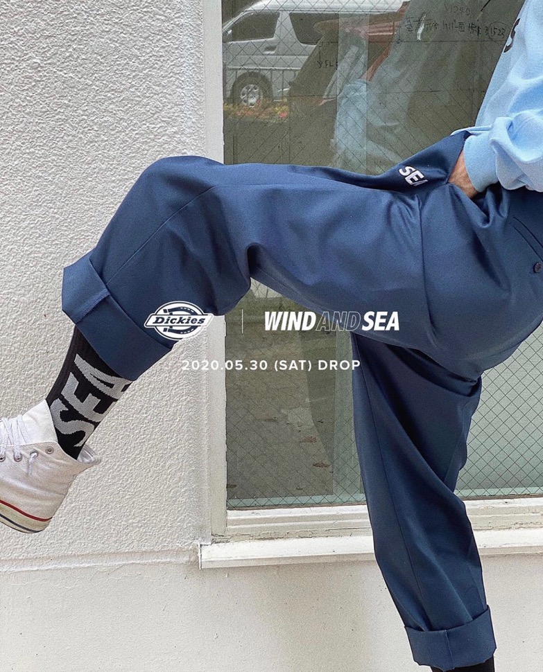 Dickies × WIND AND SEA】コラボ2タックワイドパンツが5月30日に発売 