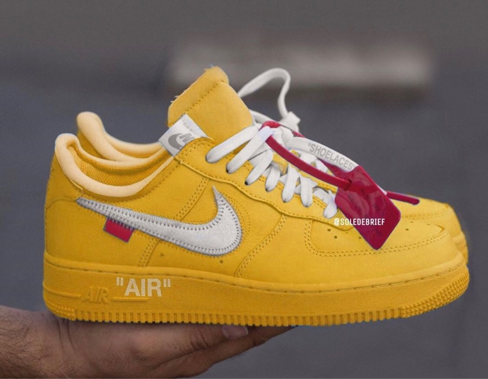 air force one x off white yellow