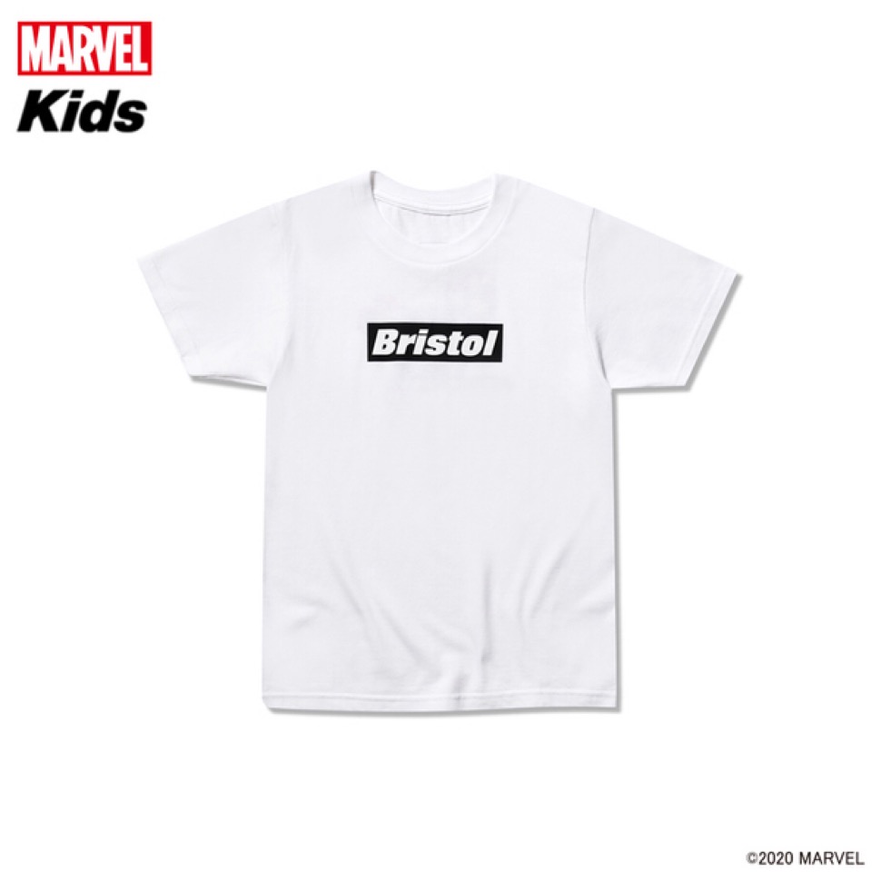 スパイダーマンスパイダーマン　ブリストル　Bristol マーベル　コラボ　Tシャツ　白　ロゴ