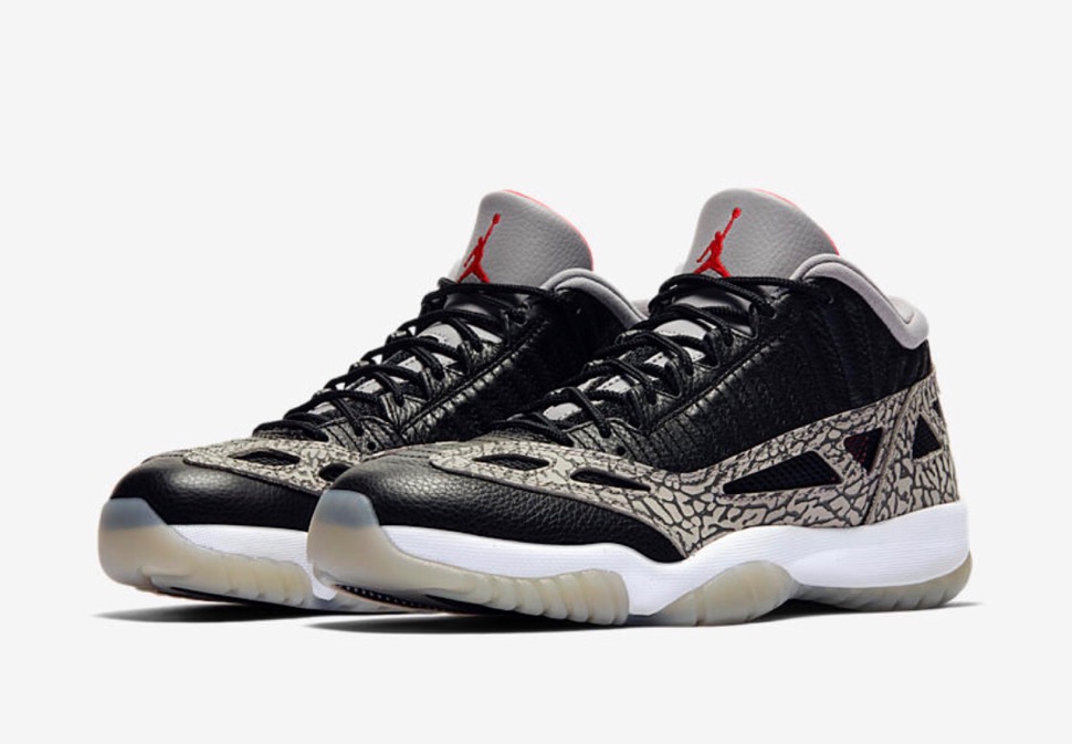 Nike】Air Jordan 11 Low IE “Black Cement 
