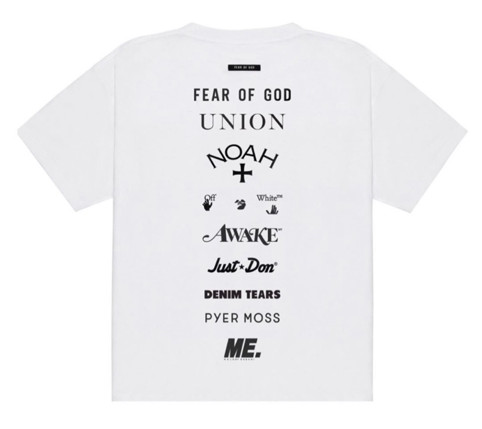 Fear of God】黒人死亡事件に向けたチャリティーTシャツが6月5日に発売 