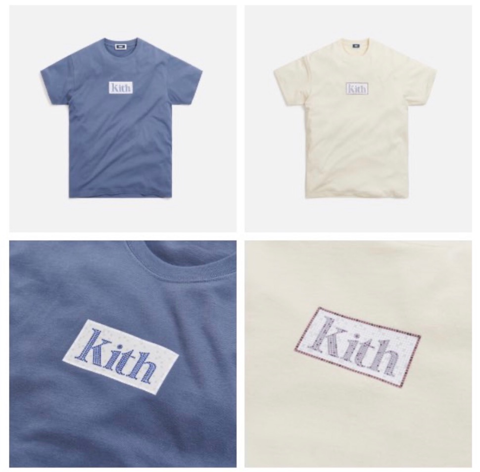 定番品質保証 Kith mosaic Tee モザイク Tシャツ ブルー 白 XLの通販 ...