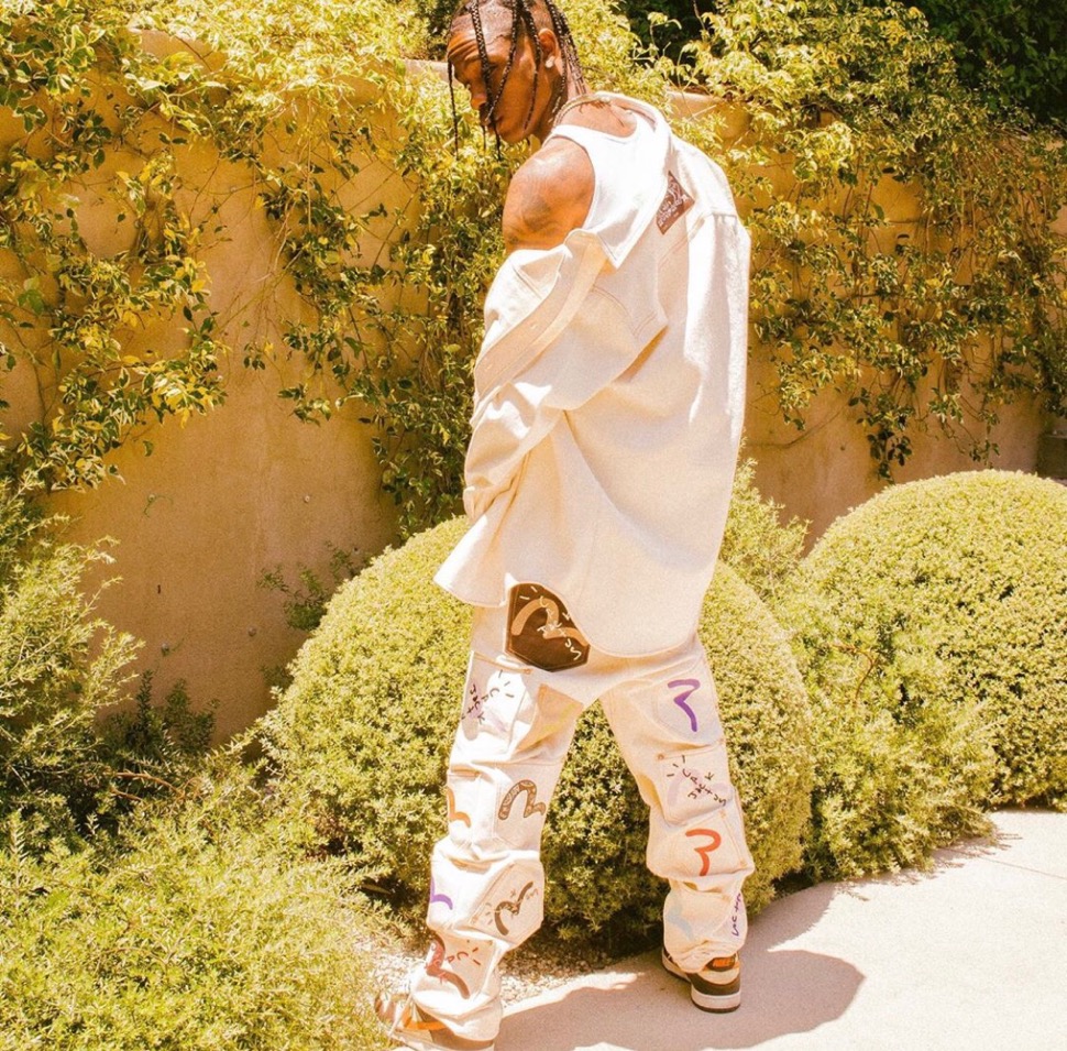 【廉価販売】【激レア】 travisscott着用 EVISUジーンズ エヴィス パンツ パンツ