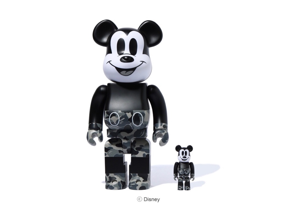 【MEDICOM TOY × BAPE® × MICKEY MOUSE】BE@RBRICK ＆ VCDが7月18日に発売予定 | UP TO DATE
