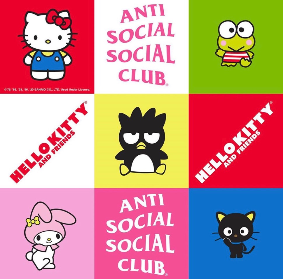 サンリオ × Anti Social Social Club】2020年最新コラボアイテムが8月 
