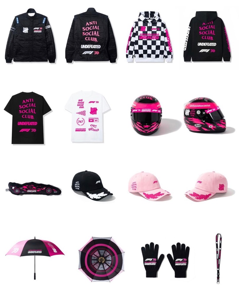 F1 × ASSC × UNDEFEATED】トリプルコラボコレクションが2020年8月15日