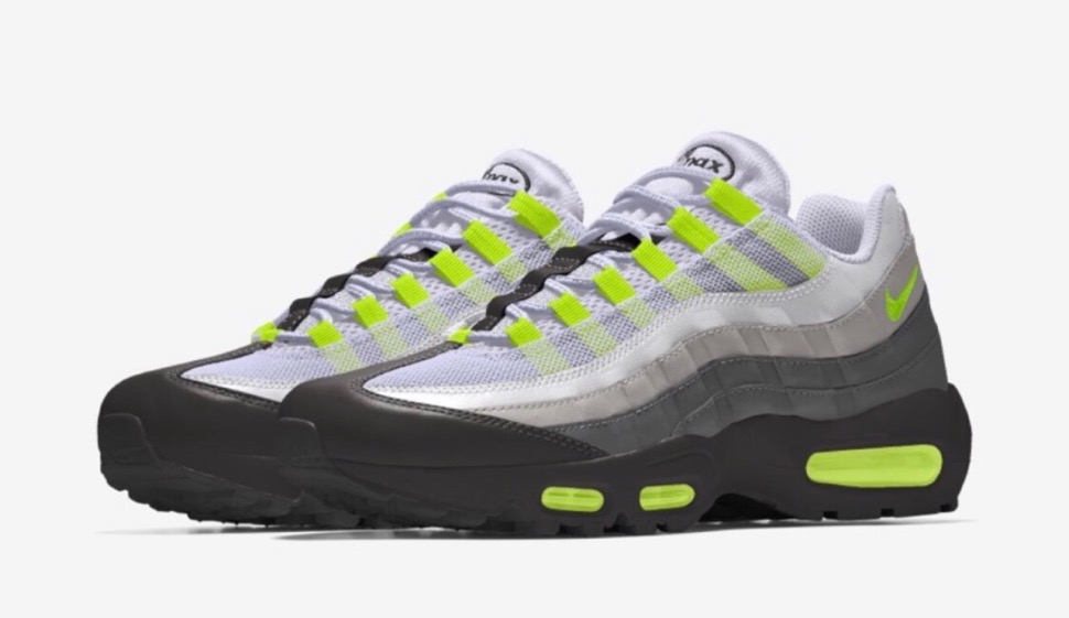 NIKE AIR MAX95 イエローグラデ風　NIKE by you 29.５