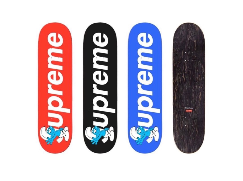 64%OFF!】 supreme smurfs skateboard スマーフスケートボードデッキ