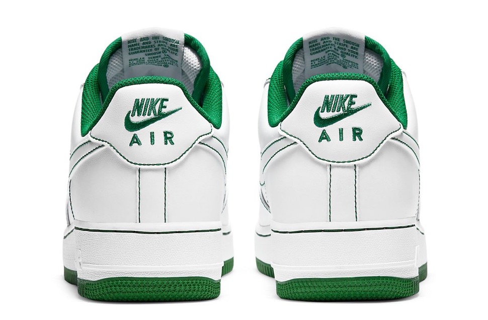 air force 1 low green and white