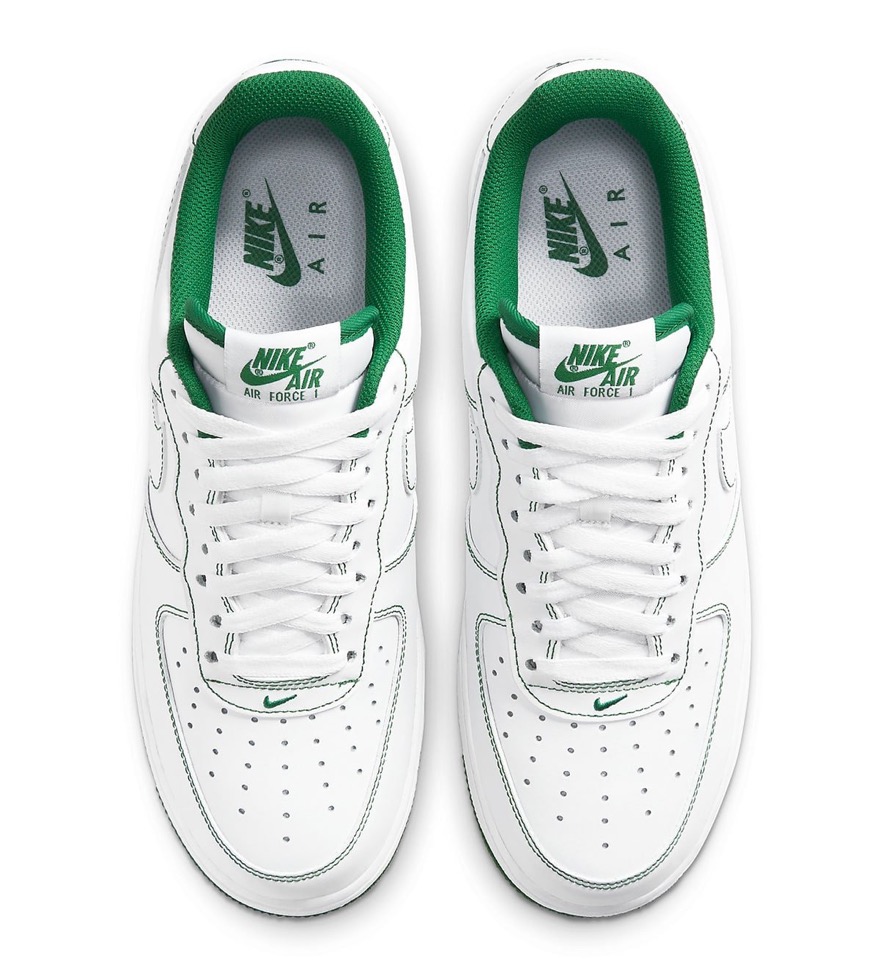 air force 1 low green and white