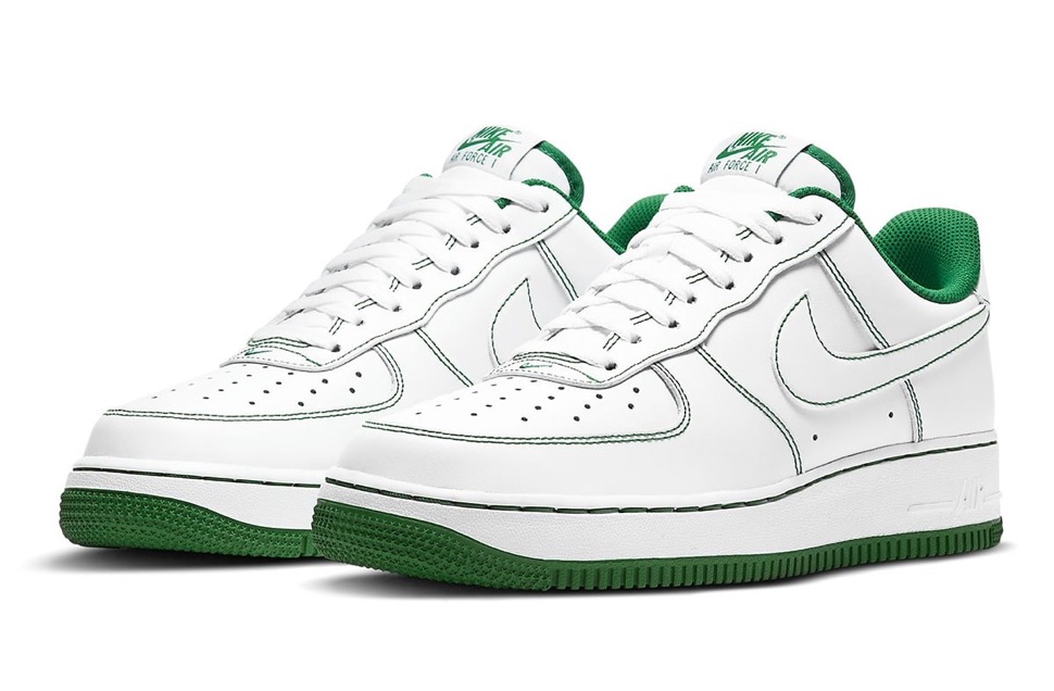 green high top air force ones