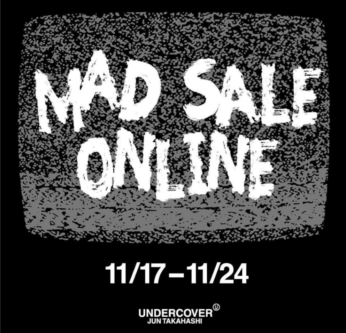 UNDERCOVER】史上最大規模の大型セール「MAD SALE ONLINE」が11月24日 