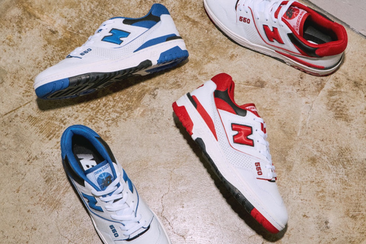 New Balance 『550 “WHITE/RED” & “WHITE/BLUE”』が国内2月17日に再販