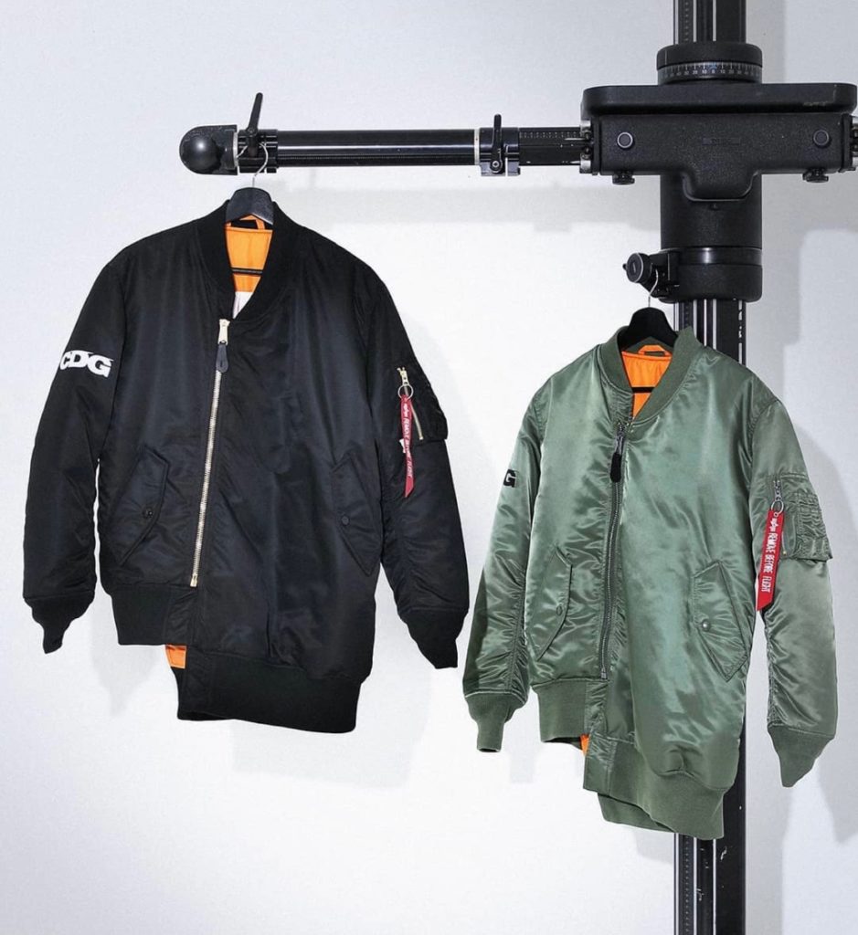 CDG × ALPHA INDUSTRIES】アシンメトリーMA-1のオンライン販売が12月11