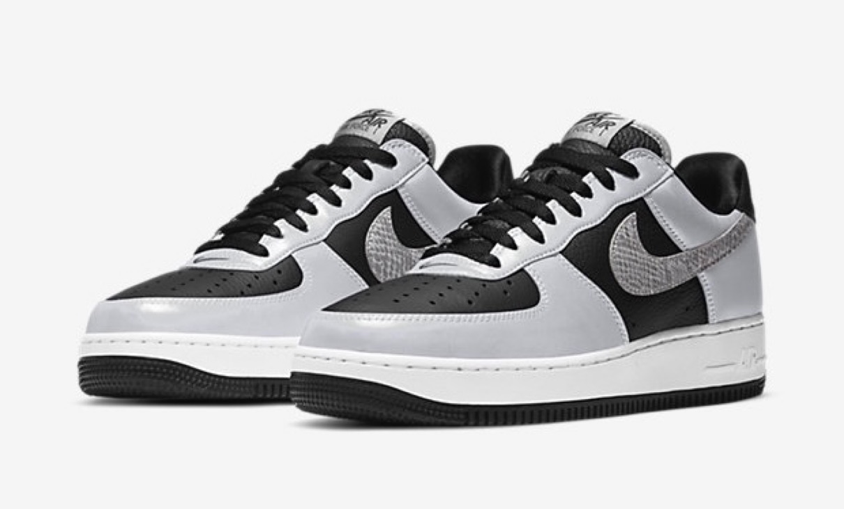 Nike】Air Force 1 B “Silver Snake”通称“黒蛇”が国内2021年1月28日/2