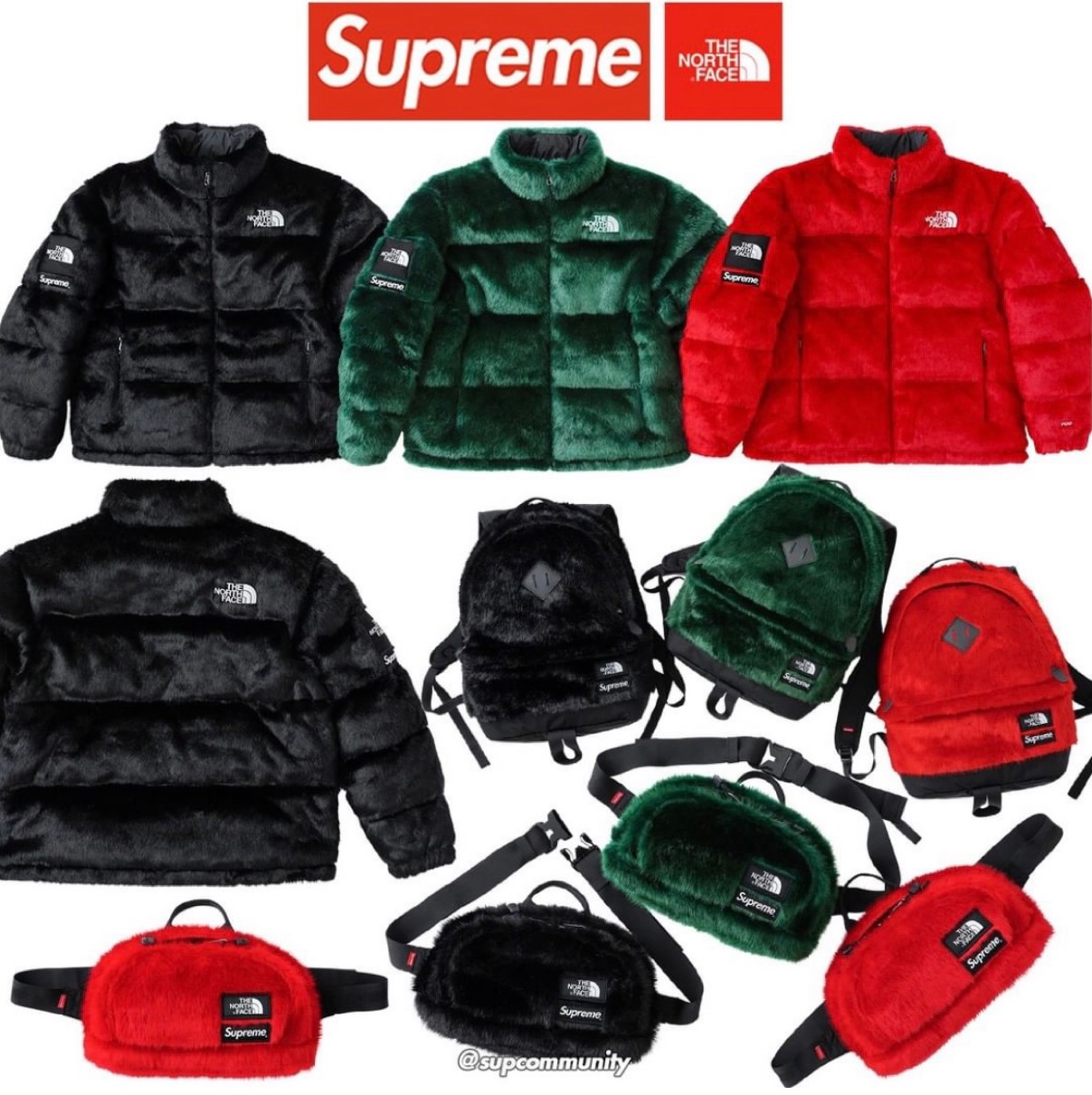 supreme 2020FW ノースフェイス ウエストバッグ - ボディバッグ/ウェストバッグ