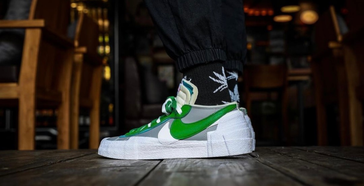 sacai × Nike Blazer Low "Classic Green"