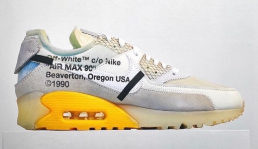 【Off-White™ × Nike】Air Max 90 “Canary Yellow”がICONSに掲載