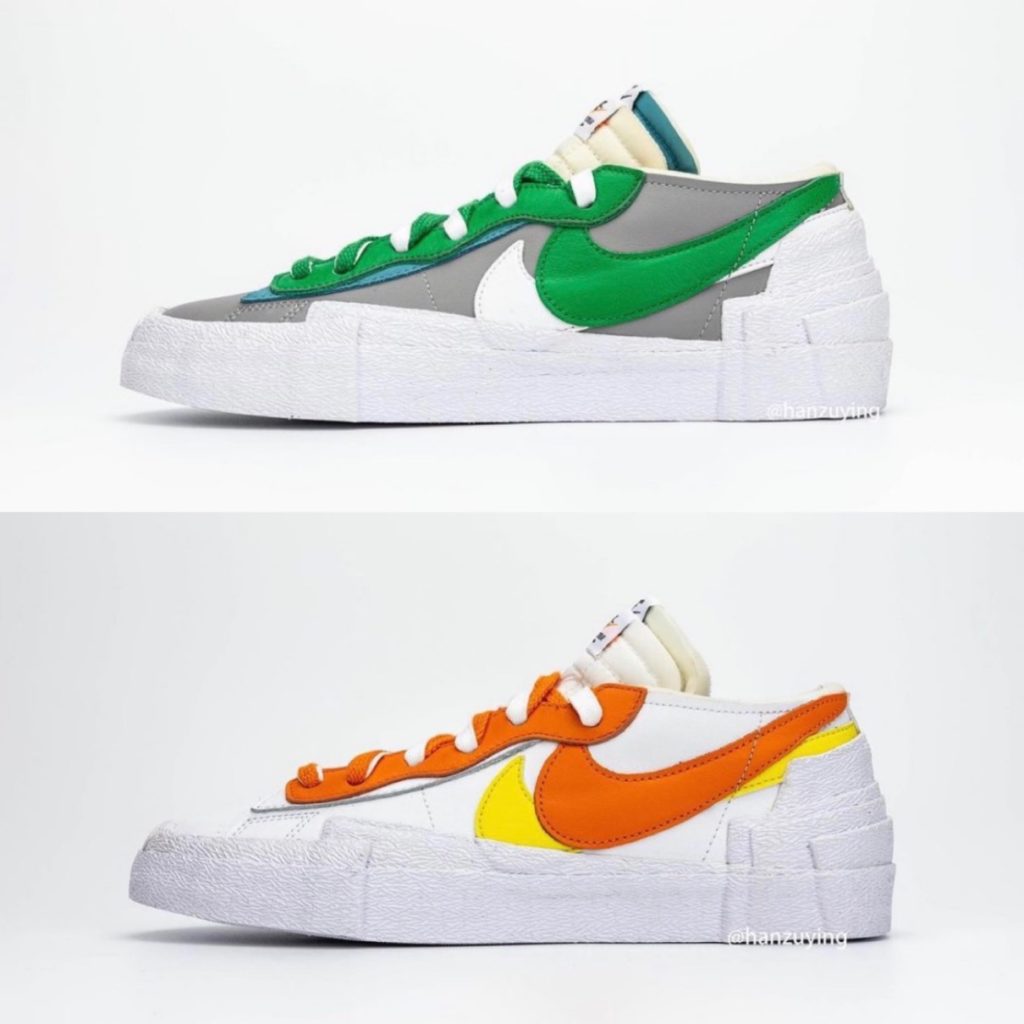 Sacai Nike Blazer Low Classic Green Magma Orange が21年4月に発売予定 Up To Date