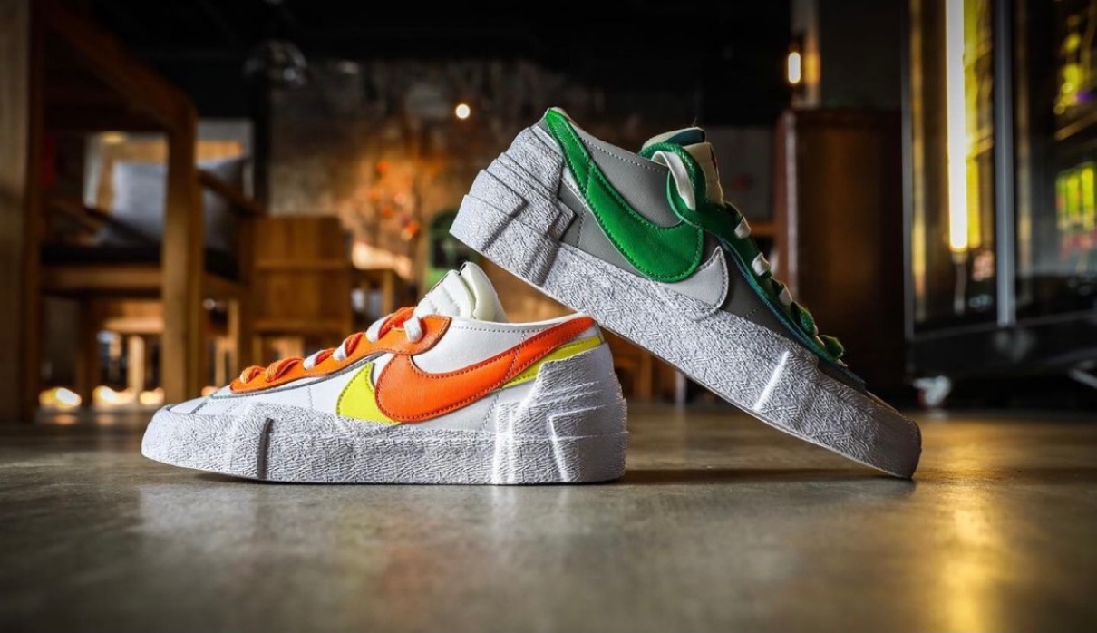 SACAI NIKE サカイ ナイキ ブレーザー ロー マグマオレンジ-