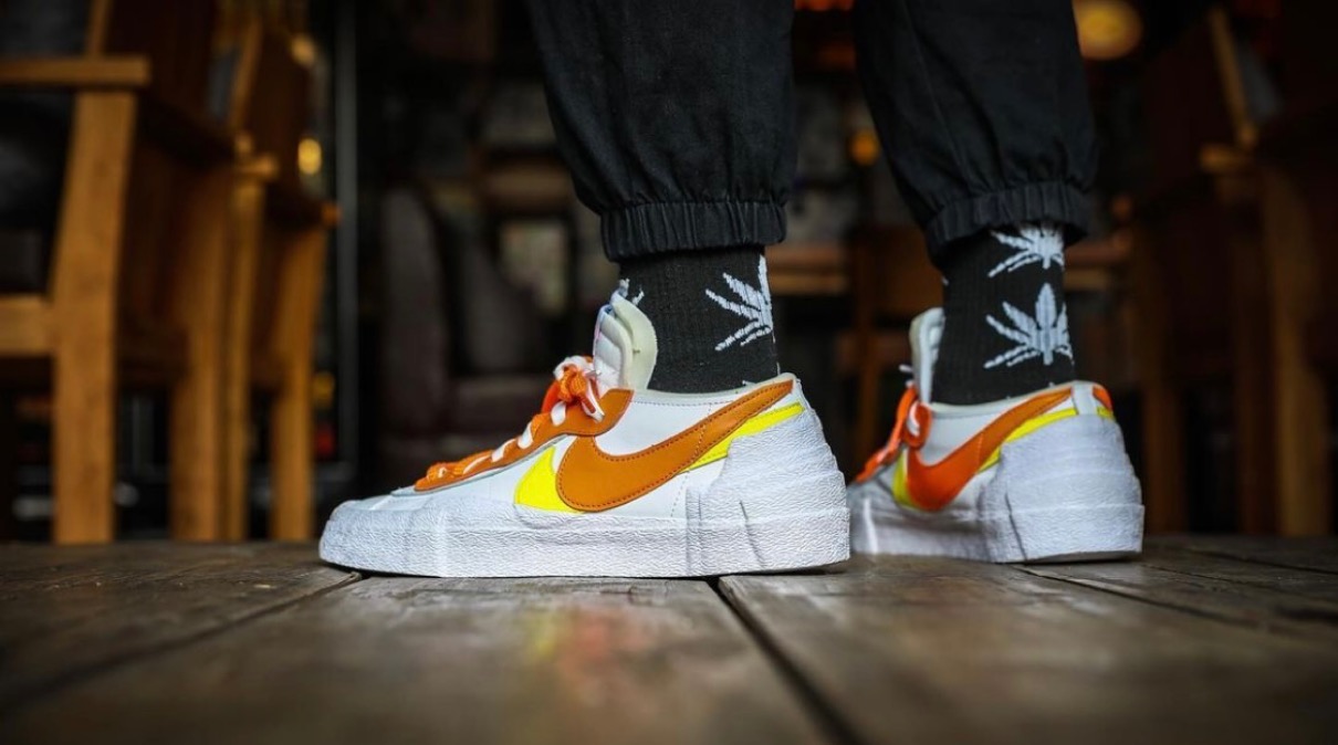 26cm SACAI X BLAZER LOW "MAGMA ORANGE"