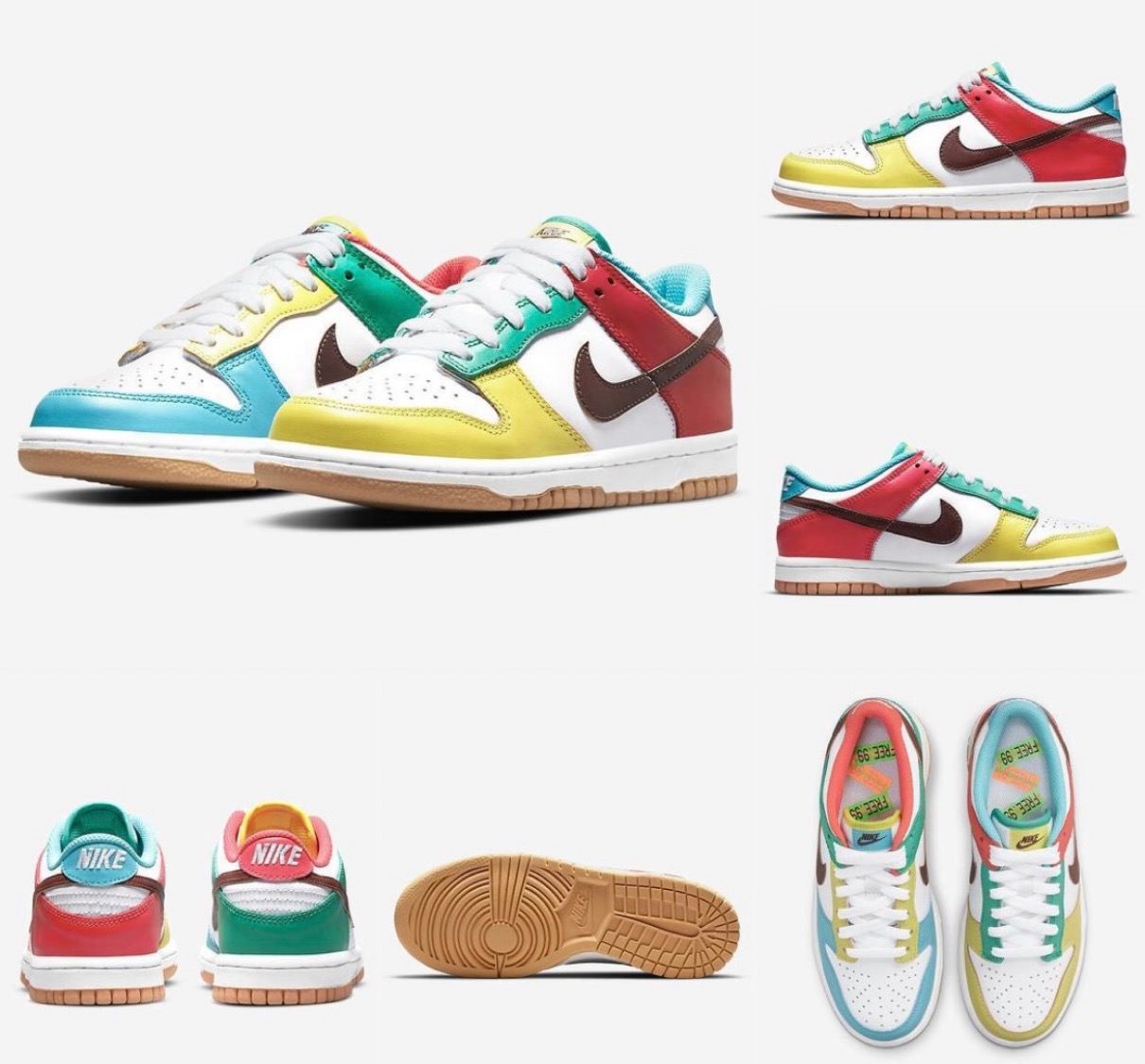 Nike】左右非対称なDunk Low SE “Free.99” Packが国内5月7日/5月26日に 