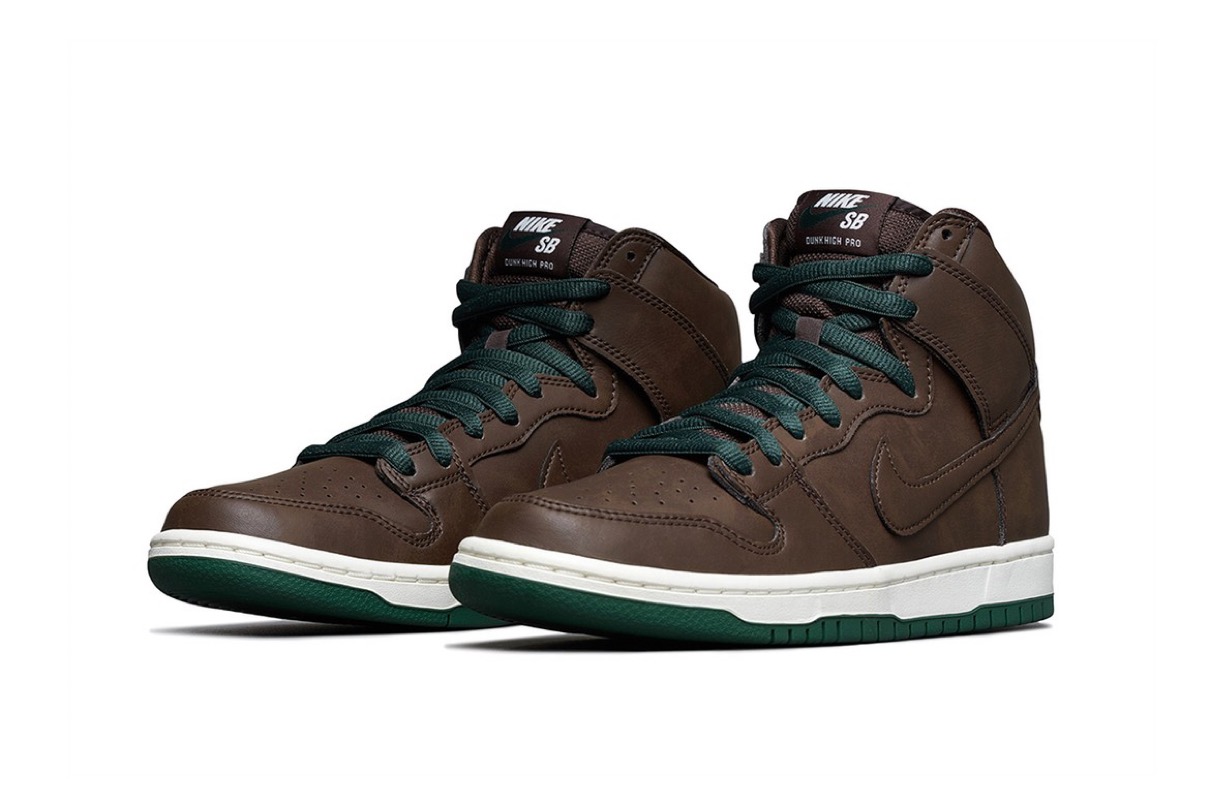 ナイキ ダンクSB ハイ ブラウンnike dunk sb high brown