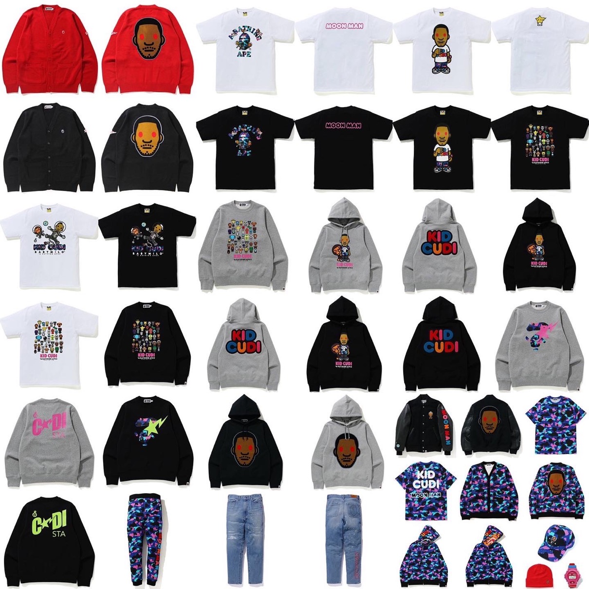 BAPE®︎ × Kid Cudi】コラボコレクションが国内2月20日に発売予定 | UP