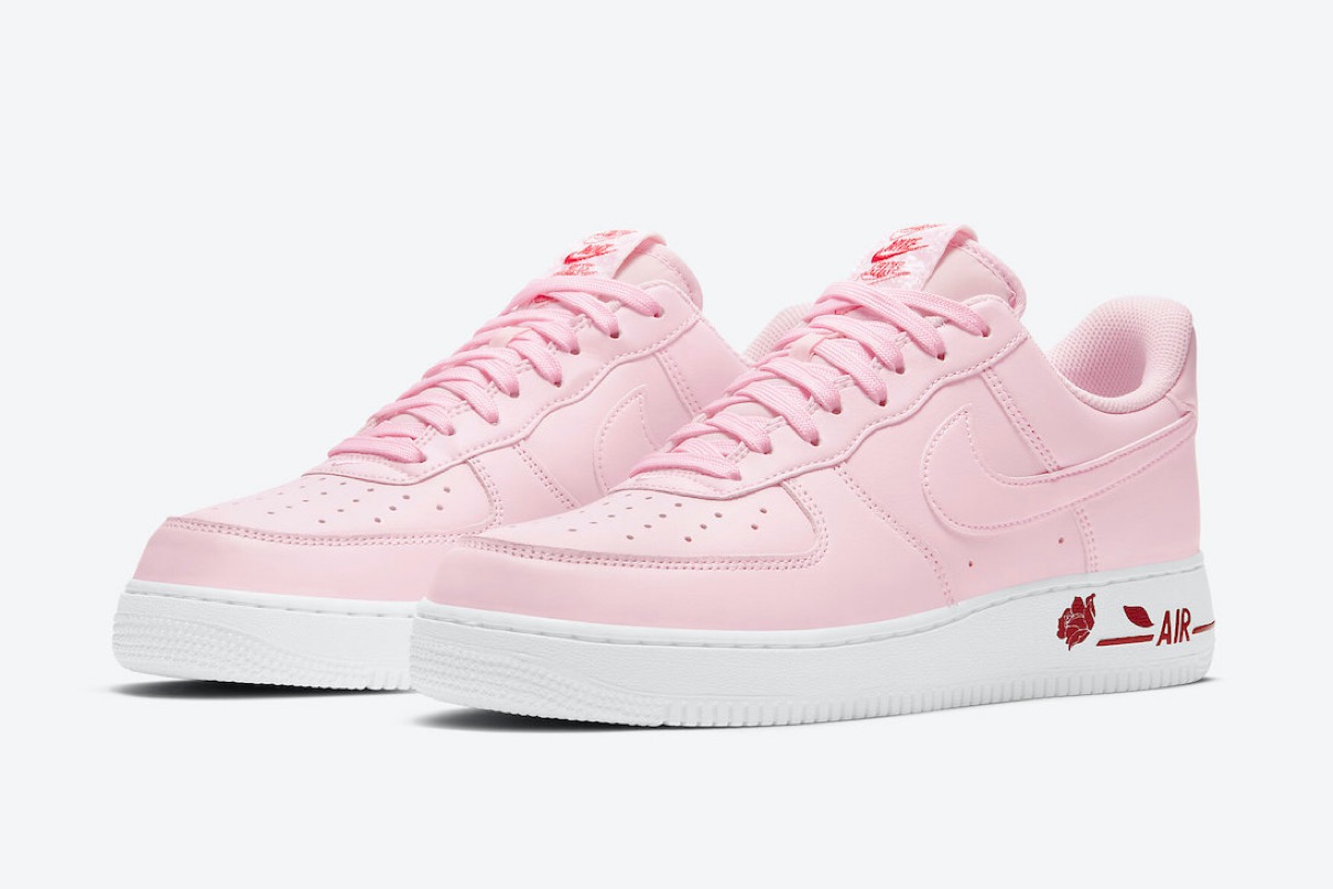 Nike】薔薇をプリントした Air Force 1 '07 LX “White Bag” & “Pink ...