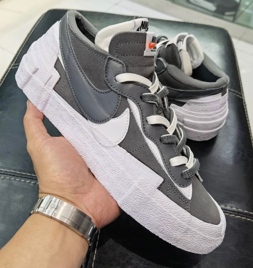 sacai x nike blazer low light british tan
