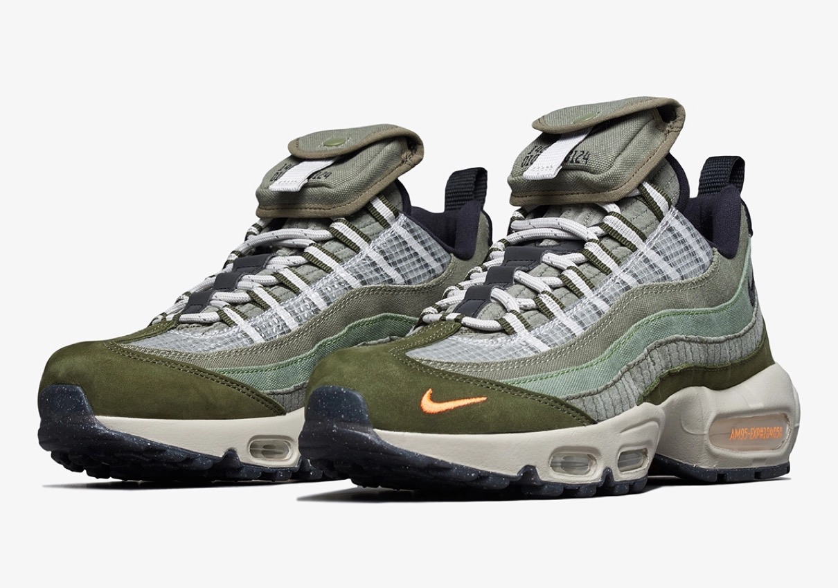 Nike】カーゴポケット搭載のAir Max 95 SE “Medium Olive”が3月19日に