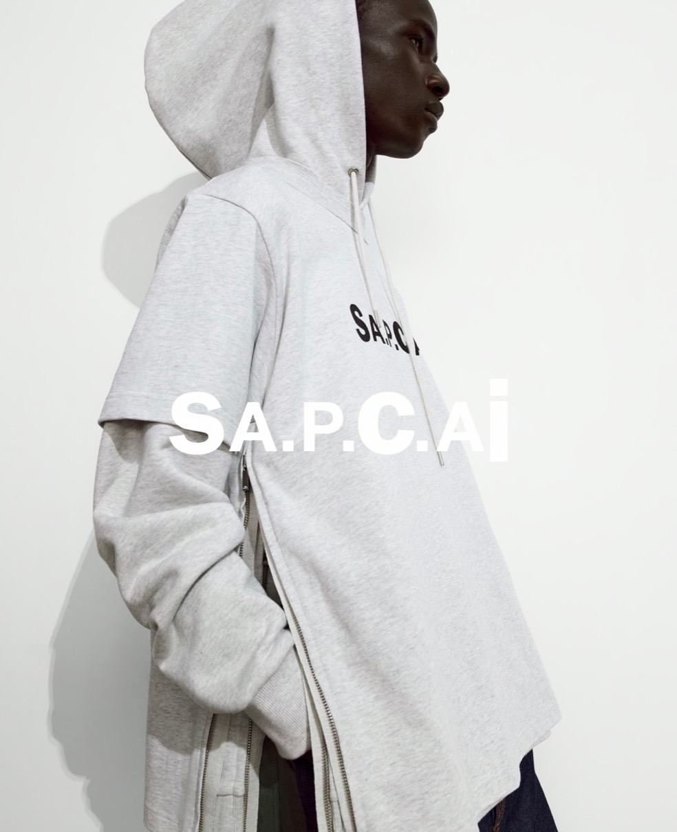 【新品】2021 sacai × A.P.C フーディ　サカイ　アペーセー:L