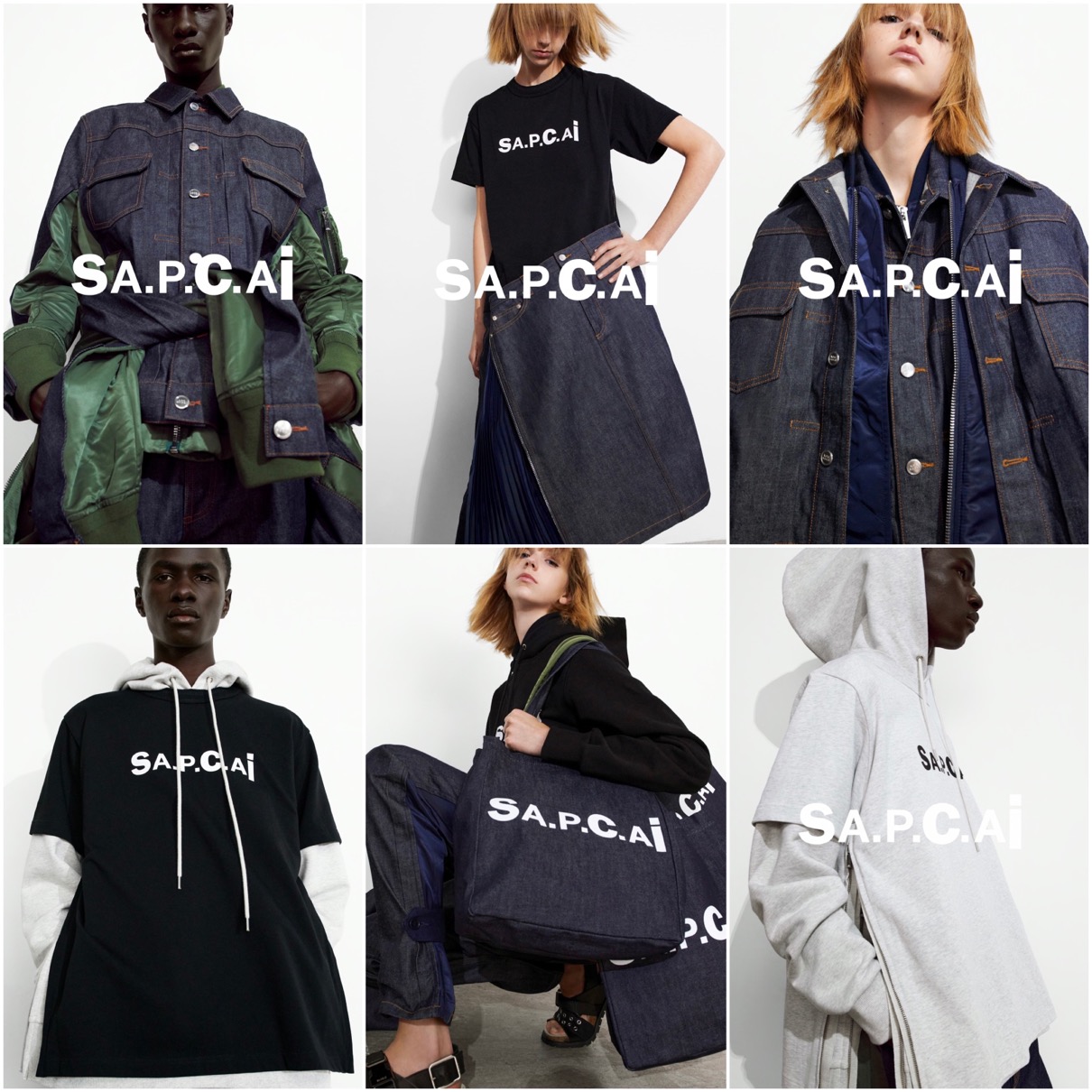 sacai × A.P.C.】コラボコレクションが国内3月19日に発売予定