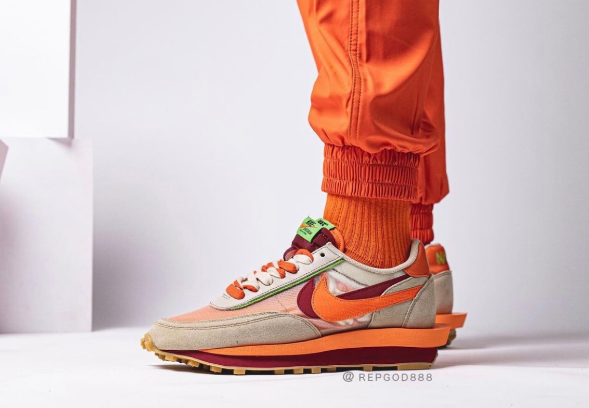 SACAI × Nike × CLOT】LDWaffle “Orange” & “Cool Grey”が国内9月9日