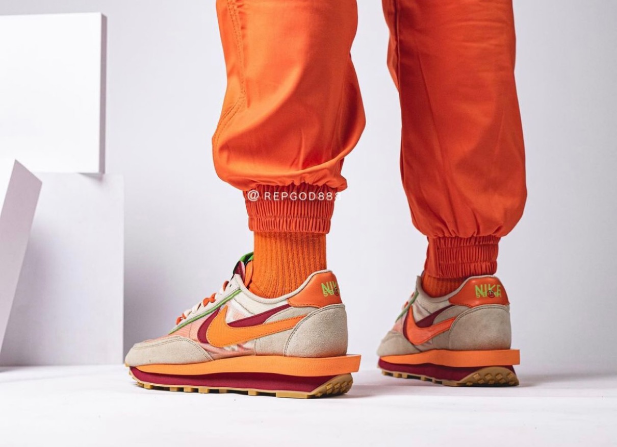 SACAI × Nike × CLOT】LDWaffle “Orange” & “Cool Grey”が国内9月9日 