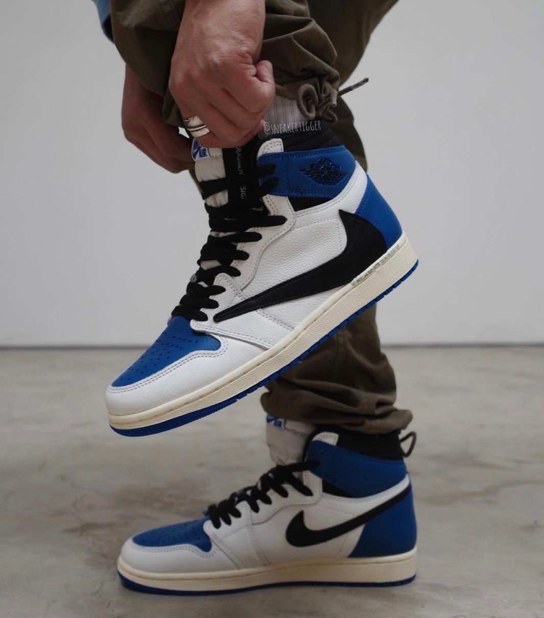 Travis Scott × Fragment × Nike】Air Jordan Retro High OG SP “Military  Blue” UP TO DATE