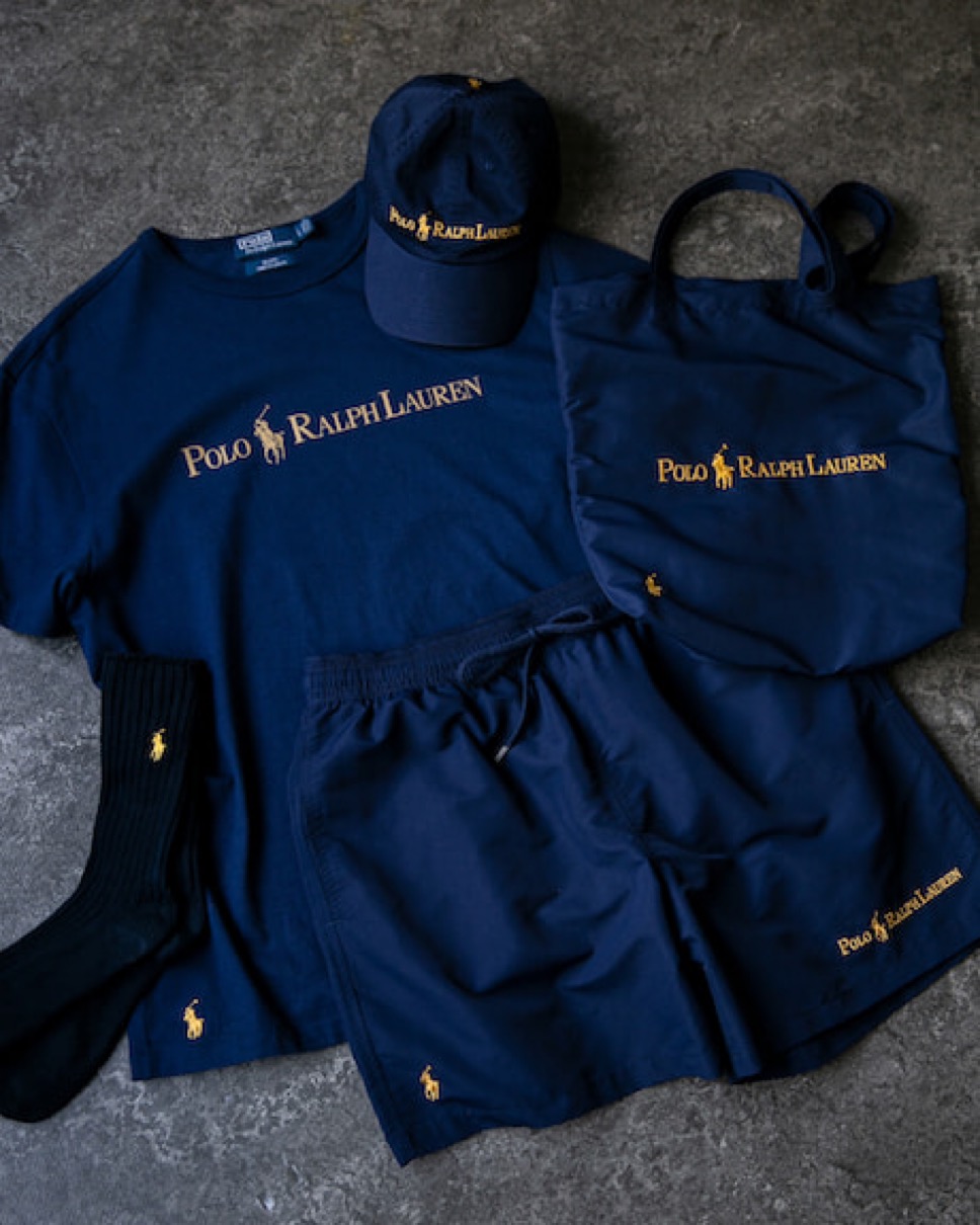 BEAMS × POLO RALPH LAUREN】別注〈Navy and Gold Logo Collection〉が 