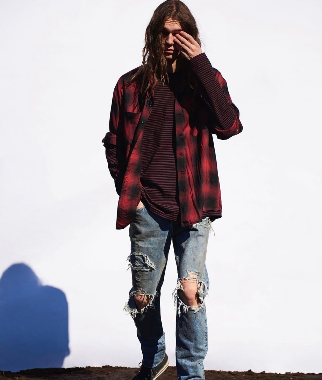 登坂着 MINEDENIM CDL Grunge Slim Straight