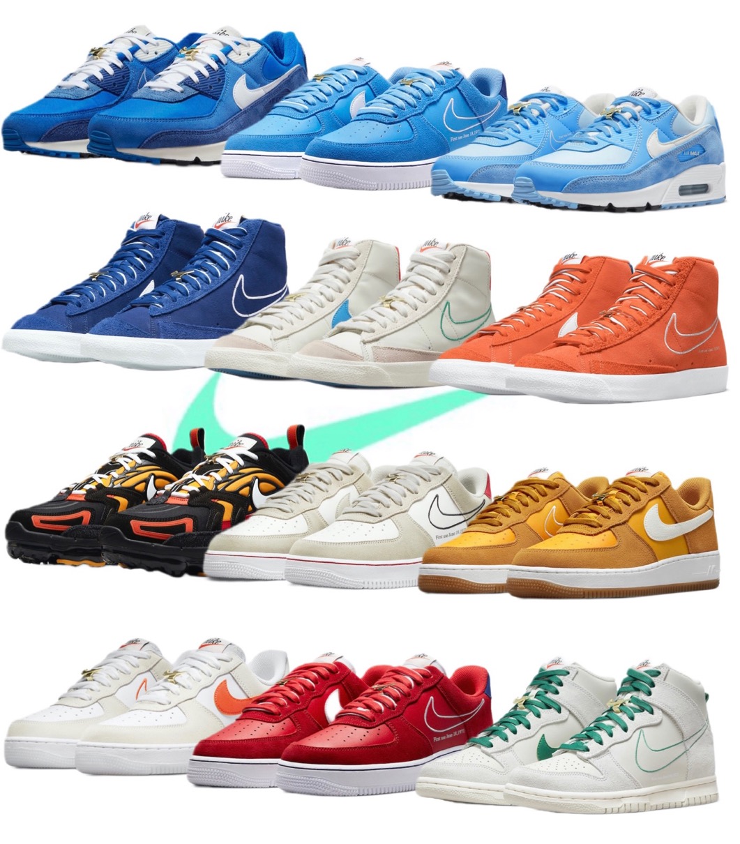 Nike スウッシュロゴ生誕50周年を記念した First Use Collectionが国内6月16日 7月1日に発売予定 Up To Date