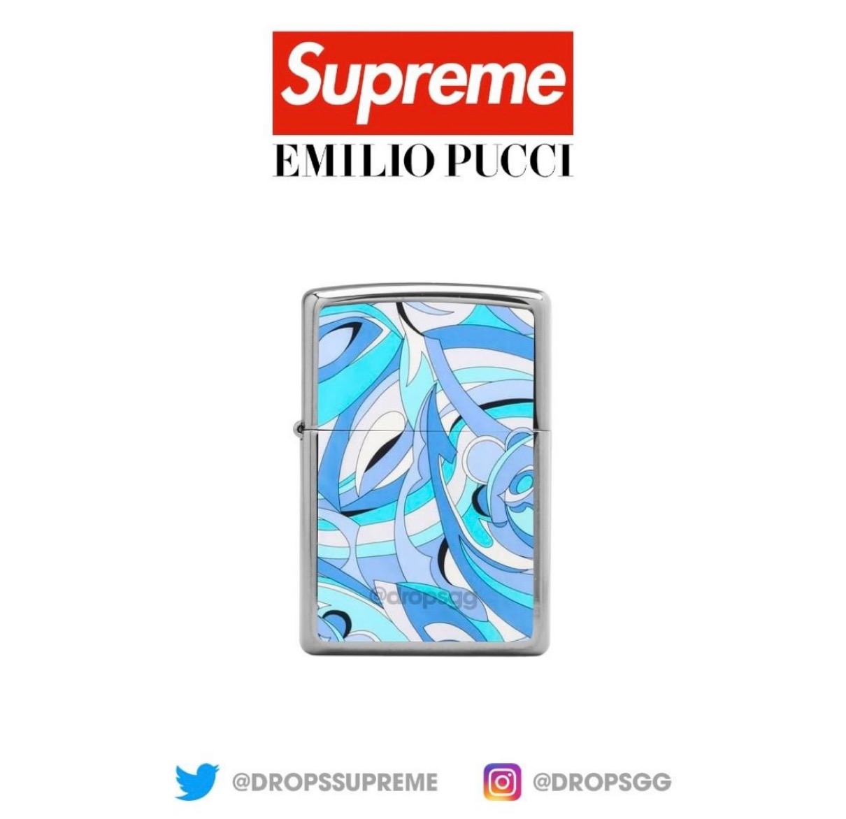 Supreme Emilio Pucci Zippo Black - SS21 - US