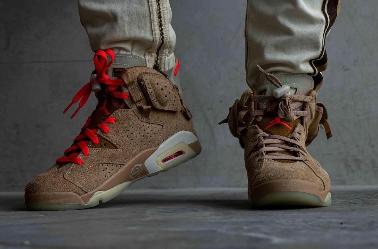 Travis Scott × Nike】Air Jordan 6 Retro SP “British Khaki”が国内4