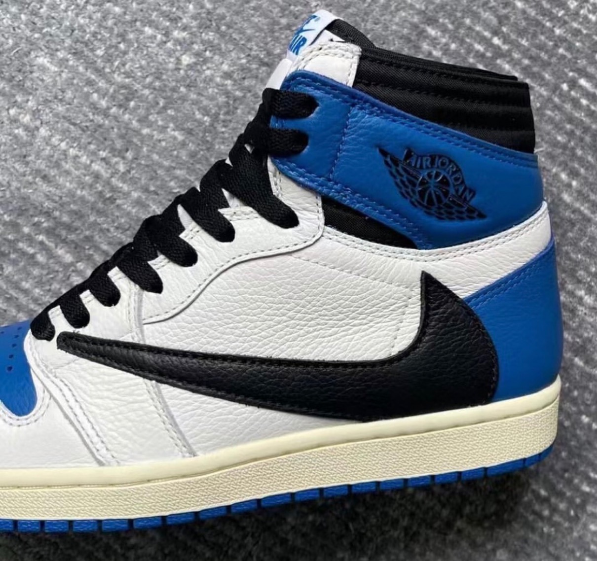 ナイキ ×トラヴィススコット Travis Scott  AIR JORDAN 1 HI OG SP FRAGMENT MILITARY BLUE DH3227-105 エアジョーダン1ハイミリタリーブルースニーカー  メンズ 27cm