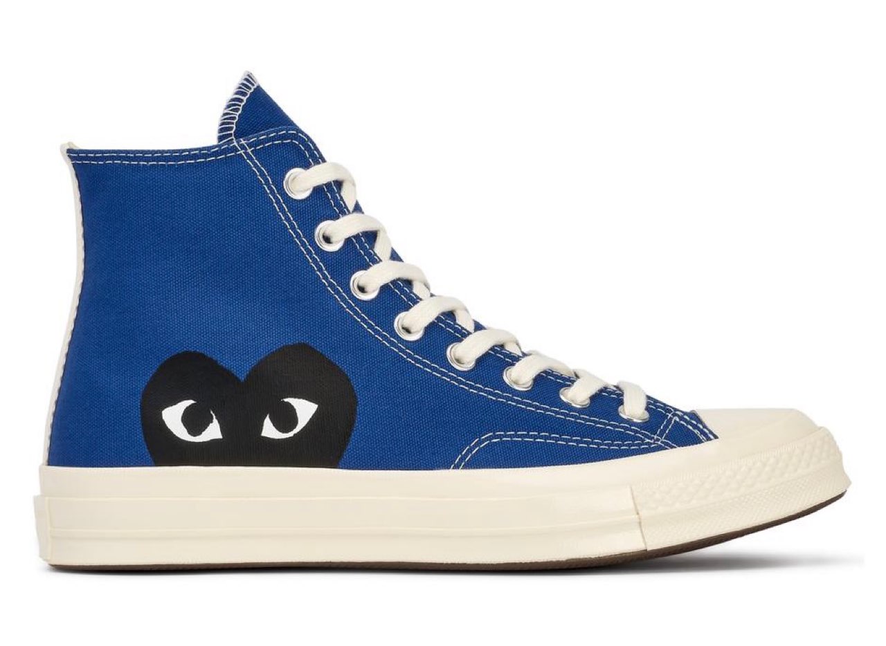 PLAY Comme des Garcons × Converse】Chuck 70 Low/High Blue & Grayが 